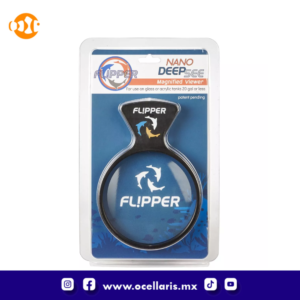 Visor de acuario magnético Flipper DeepSee Nano - 3 pulg