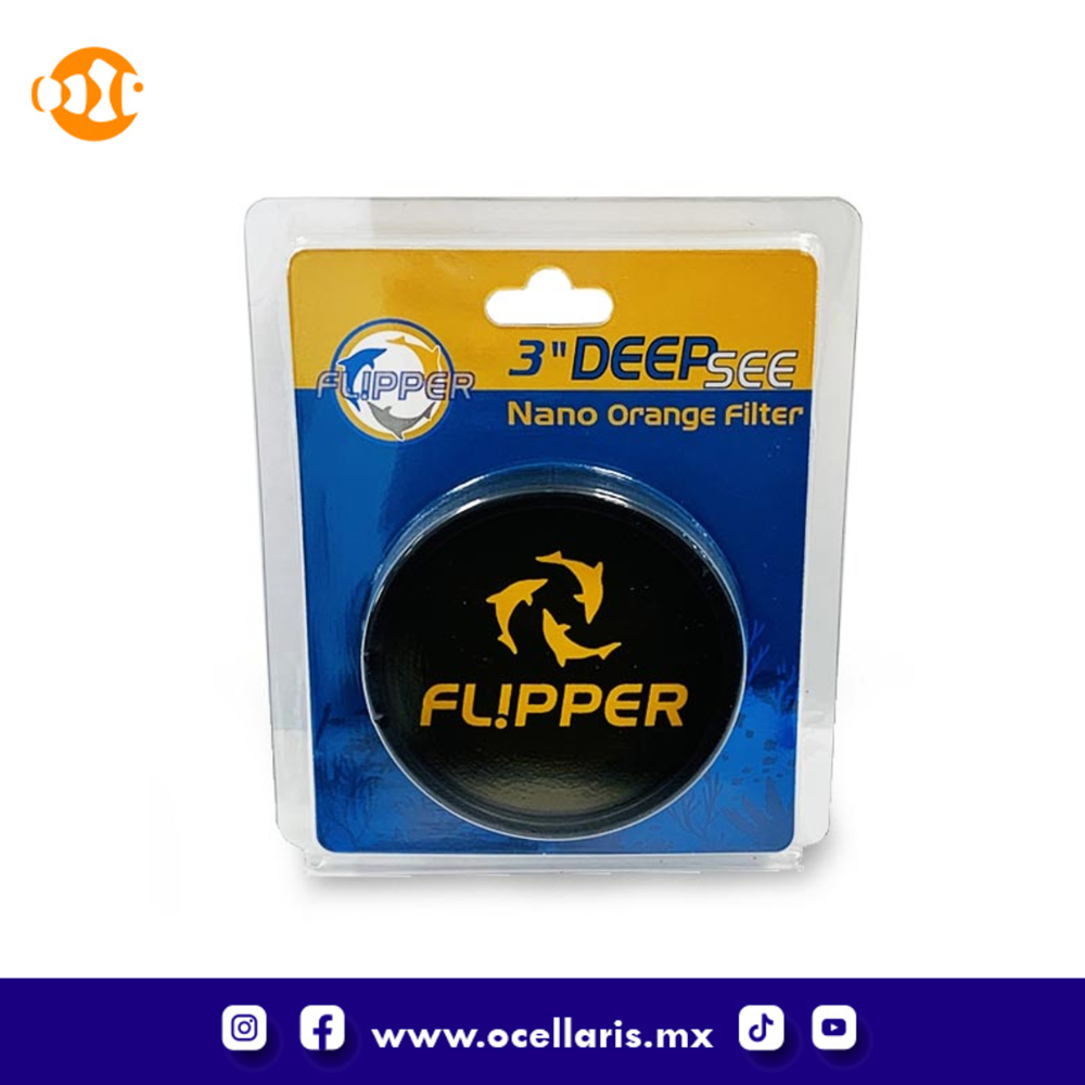 Flipper DeepSee Orange Lens Filter - 3 pulgadas