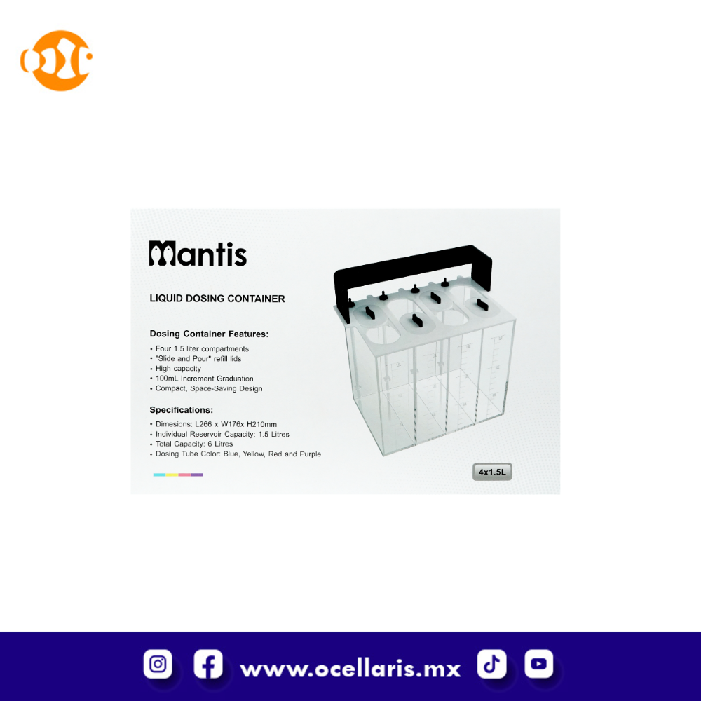 Mantis Contenedor Dosificador - 4 x 1.5 litros - Image 4