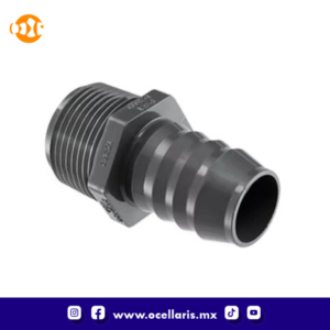 Pua Recta Cedula 80 de 1/2 Rosca Macho