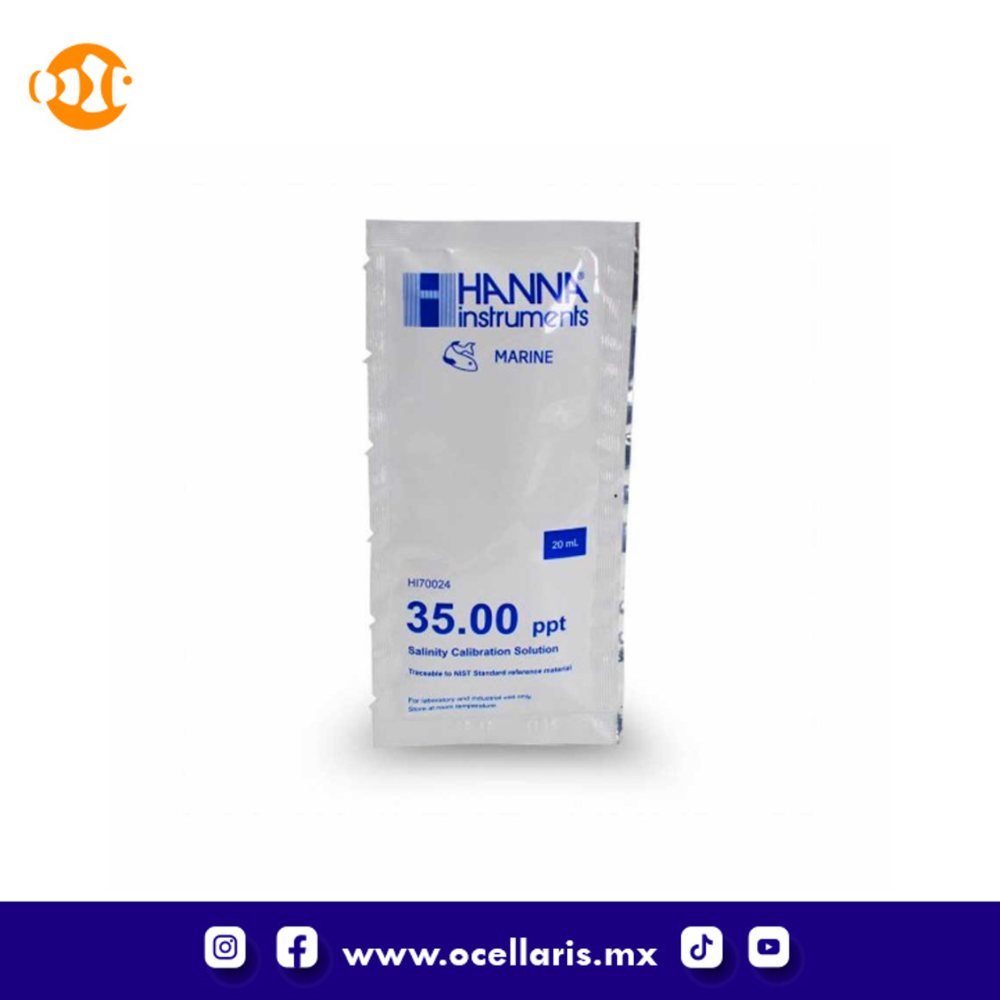 Hanna HI70024 Solución de Calibración de Salinidad de 35 ppt