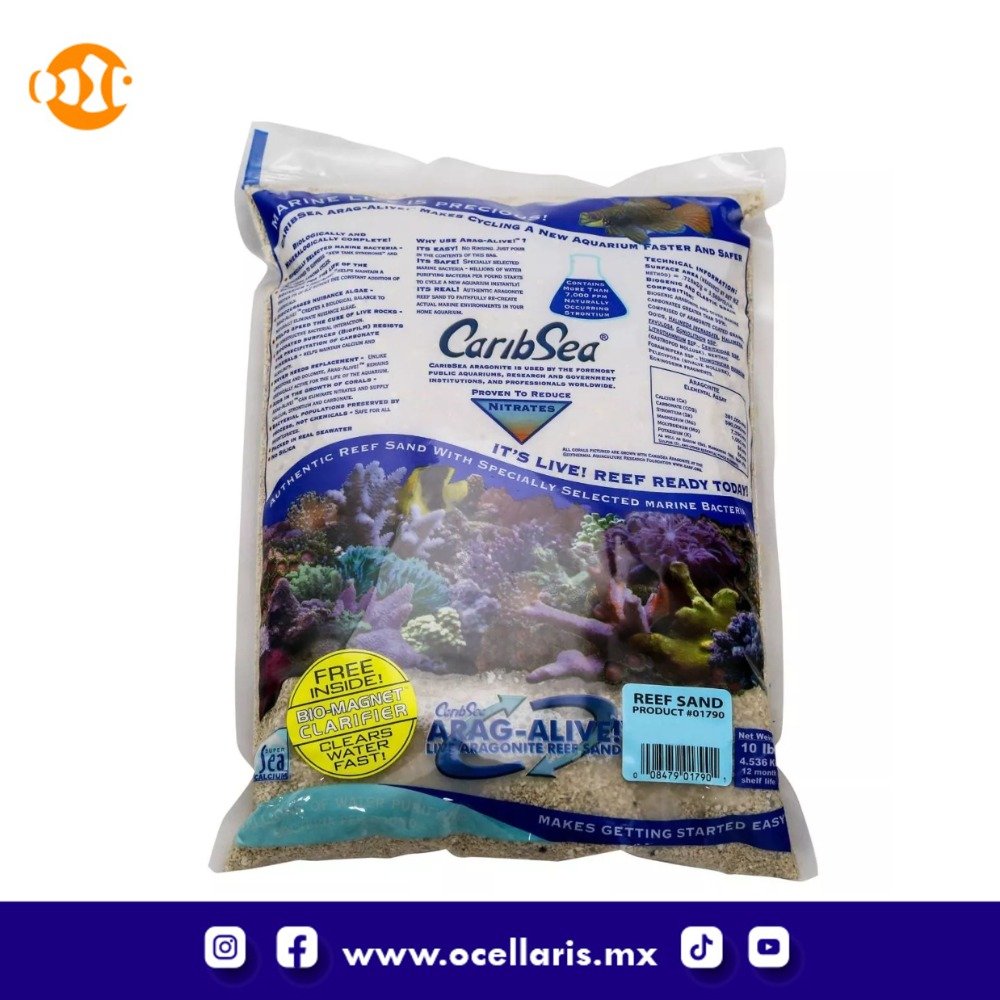 CaribSea Special Grade - 10 lb - Sustrato de Aragonita viva