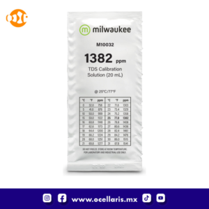 Solución de Calibración de medidores TDS Milwaukee - 1382 PPM