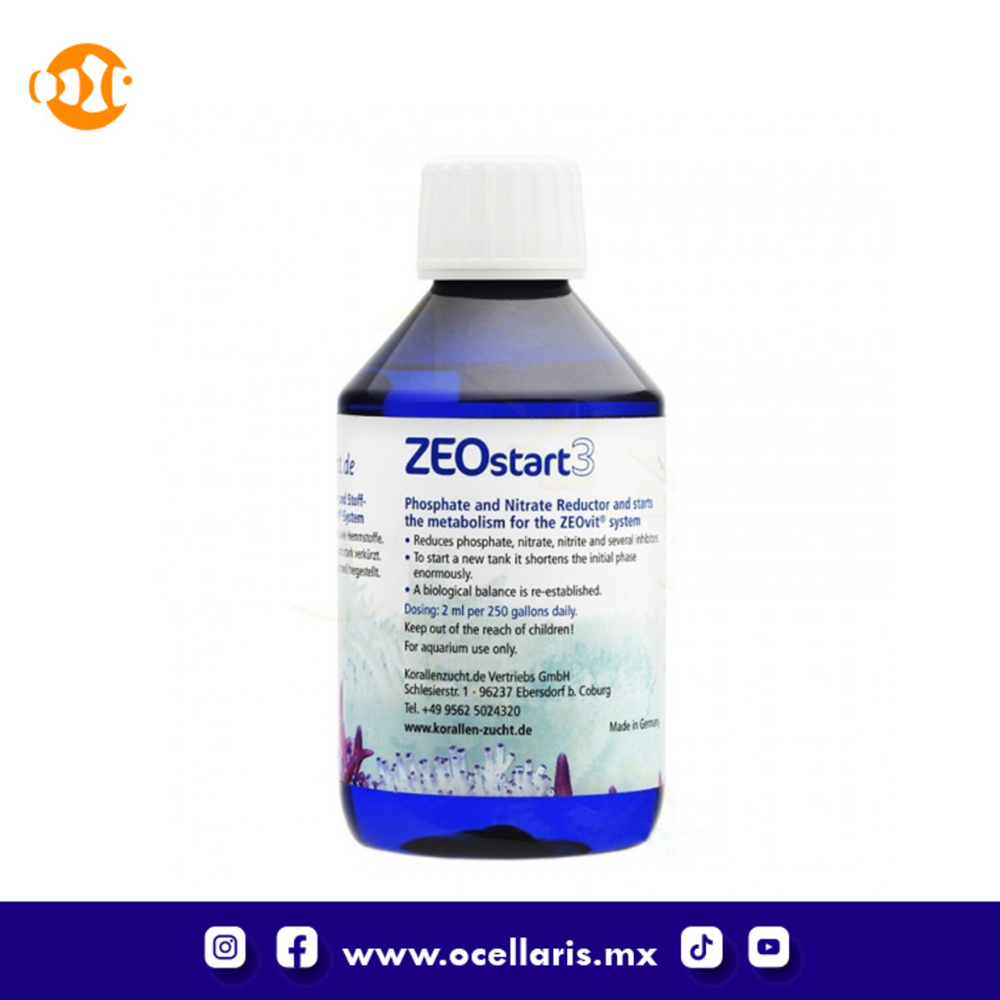 ZeoStart 3 - Reductor de Fosfatos y Nitratos - 100 ml