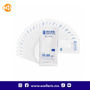 Hanna HI70024 Solución de Calibración de Salinidad de 35 ppt - 25 pzas