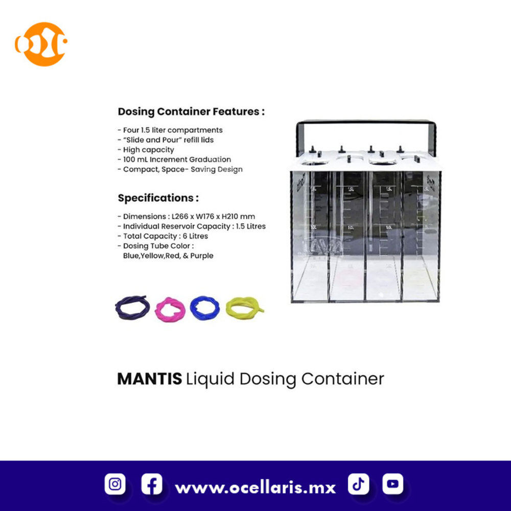 Mantis Contenedor Dosificador - 4 x 1.5 litros - Image 2
