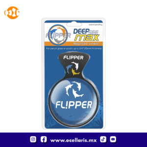 Visor de acuario magnético Flipper DeepSee Max - 5 pulg