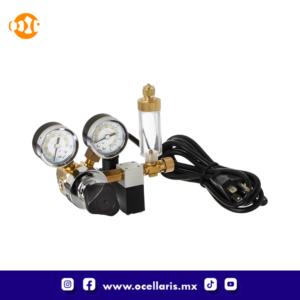 Milwaukee MA957 Válvula solenoide - Regulador de CO2 con contador de burbujas